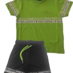 Polo Σετ Πράσινη Κοντομάνικη Με Μαύρο Σορτσάκι