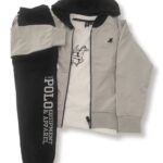 Σετ Polo Ζακέτα-Κοντομάνικη-Φόρμα Βαμβακερή