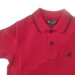 Polo Κόκκινη Κοντομάνικη με Γιακά Βαμβακερή