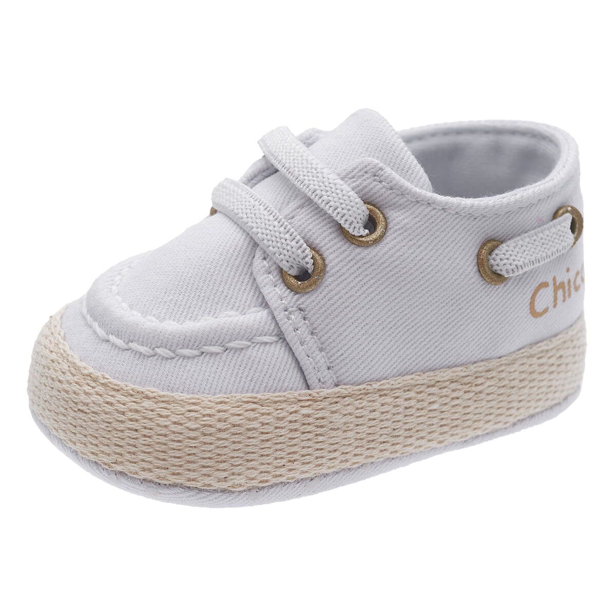 CHICCO Άσπρο Παπούτσια Αγκαλιάς Με Ελαστικό Κορδόνι