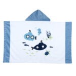 CHICCO Άσπρο- Μπλε Πετσέτα Θαλάσσης