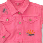 TUC TUC Ροζ Τζίν Πανωφόρι Μακρυμάνικο