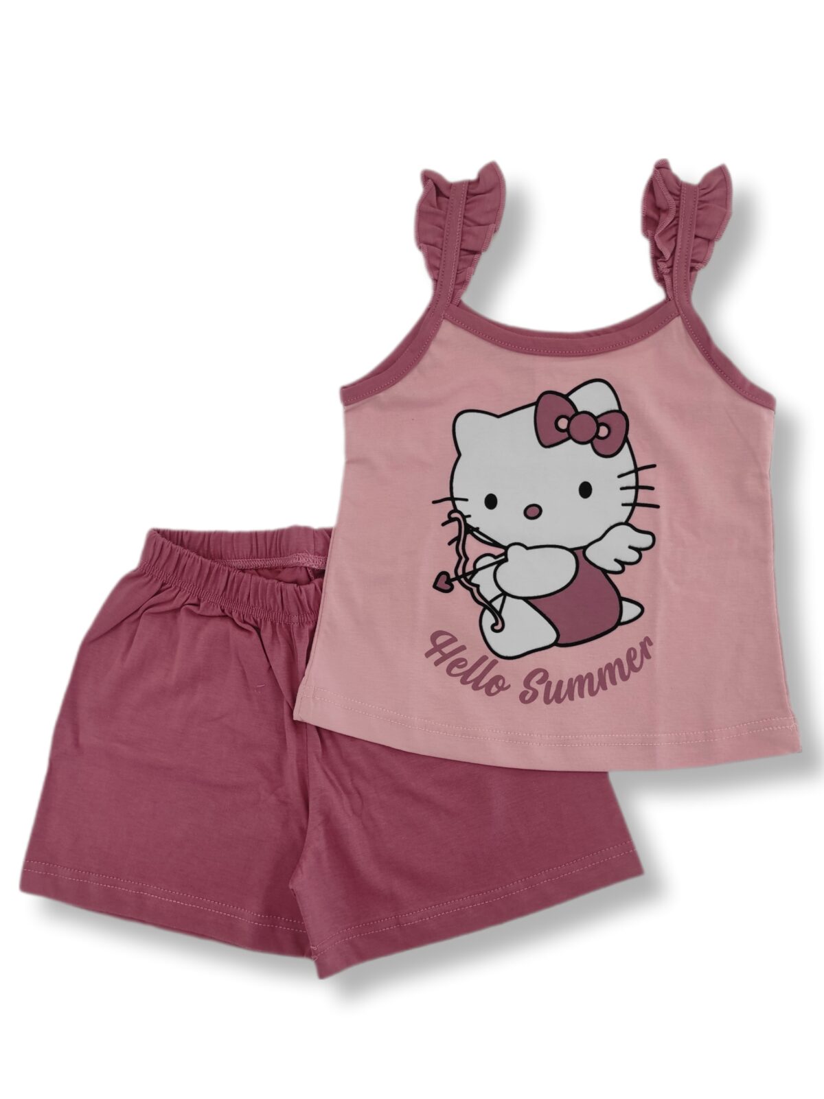 NATURA Ροζ - Σάπιο Μήλο Καλοκαιρινή Πιτζάμα Hello Kitty
