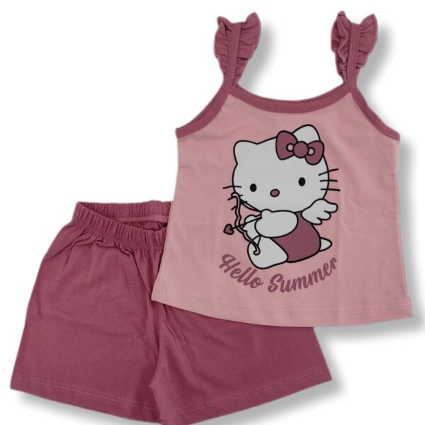 NATURA Ροζ - Σάπιο Μήλο Καλοκαιρινή Πιτζάμα Hello Kitty