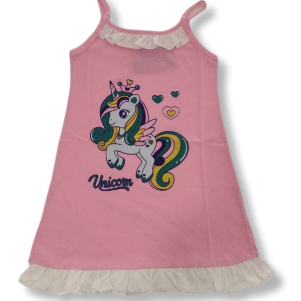 NATURA Ροζ Καλοκαιρινή Νυχτικιά Unicorn