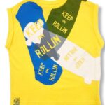 NATH Κίτρινο Κοντομάνικη Μπλούζα Με Στάμπα