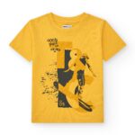 NATH Κίτρινο Κοντομάνικη Μπλούζα Με Στάμπα