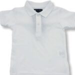 U.S. GRAND POLO EQUIPMENT & APPAREL Άσπρο Κοντομάνικη Μπλούζα με Γιακά Βαμβακερή