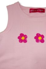 AGATHA RUIZ DE LA PRADA Ροζ Φόρεμα Αμάνικο με Ροζ Τούλι