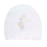 ELLEPI Άσπρο Βαμβακερό Σκουφάκι Για Νεογέννητο