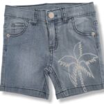 TUC TUC Μπλε Τζιν Σορτσάκι Με Σχέδιο Φοίνικα