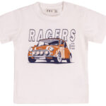 EMC Άσπρο Κοντομάνικη Μπλούζα Με Σχέδιο Αυτοκίνητο