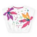 NATH Πολύχρωμο Σετ Αμάνικη Μπλούζα-Κοντό Κολάν