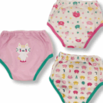 ELLEPI Πολύχρωμο 3 τεμ.Βρακάκια Εκπαιδευτικά Βαμβακερα Γατάκια